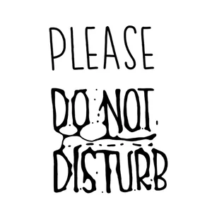 Please Do Not Disturb Типография Черный Или Белый