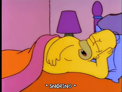 homer simpson sleeping