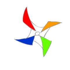 Pinwheel Радуга Анимация