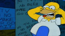 Going Crazy Homer Simpson