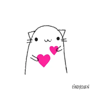 Сердце Любовь Кошка