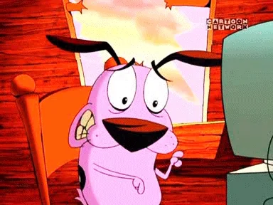 Cartoon Network Кураж Трусливый Пес Собака