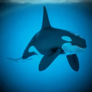 Orcinus Orca Swimming