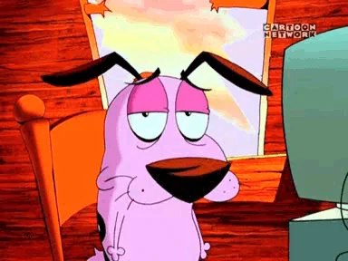 Cartoon Network Кураж Трусливый Пес Собака