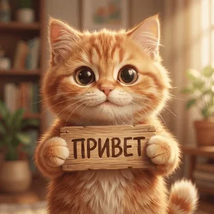 Ожило Улыбка Мультяшный Кот