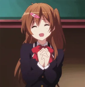 happy anime girl