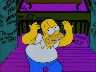 Go Crazy Reaction Homer Simpson