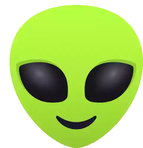 Alien Emoji Стикер на GIFS.RU