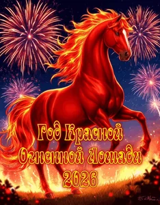 Лошадь Новыйгод Краснаялошадь