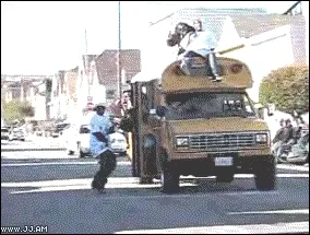 school bus dancing