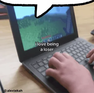 Speech Bubble Minecraft Guy