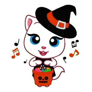 Хэллоуин Котик Конфеты
