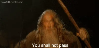 you shall not pass the lord of the rings