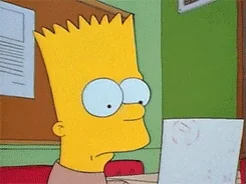 sad bart simpson