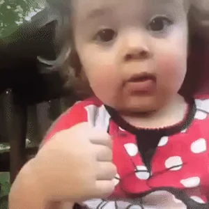 Girl Wiggling Eyebrow Raise Kid