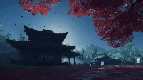 Maple Leaves Landscape