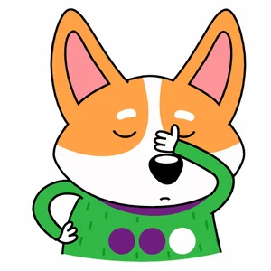 Собака Коржик Стикер
