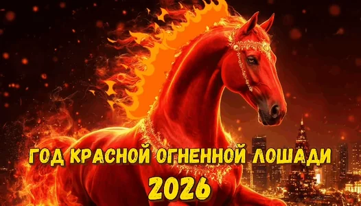 Лошадь Новыйгод Краснаялошадь