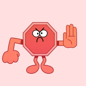 Cartoon No Angry