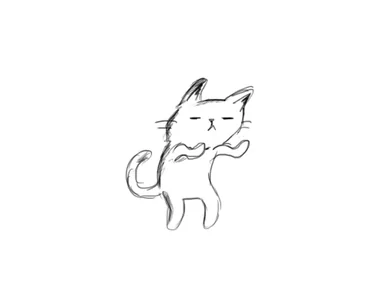 Рисунок Котик Кошка