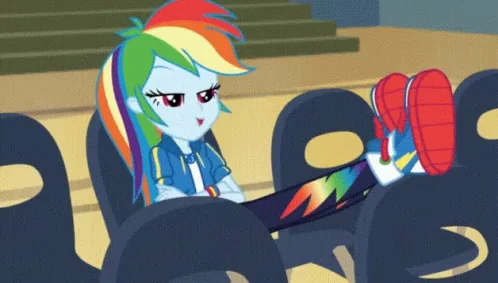 Rainbow Dash Equestria Girls Relaxing