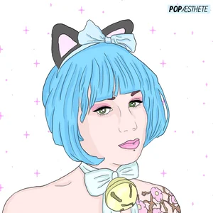 Кавай Иллюстрация Котик
