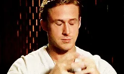 Frustrated Ryan Gosling