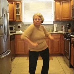 Бабушка Танец Вечеринка