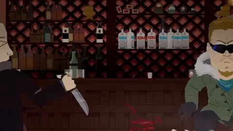 Kinfe Fight Южный Парк Comedy Central