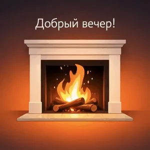 Камин Огонь Вечер