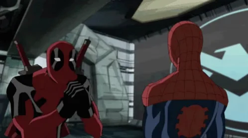 Deadpool Spiderman Animated