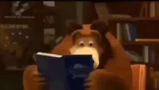 Маша И Медведь Читает