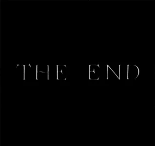 the end black and white